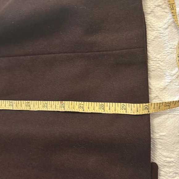 1990’s Requirements sz.12 chocolate brown lined 100% wool double breasted blazer - Picture 8 of 10